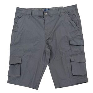 George Cargo Shorts Below Knee Charcoal Gray Size 40